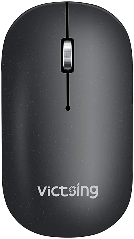 VicTsing Bluetooth Wireless Mouse, Connect 3 Devices(Dual Bluetooth & USB), Slim Silent Mouse- Reduce 90% Click Noise, 5 DPI High Accuracy USB Mouse for Laptop Windows Mac OS Android- Starry Black