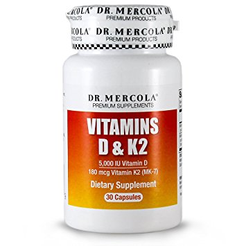 DR MERCOLA Vitamins D and K2 Capsules, 30 Count