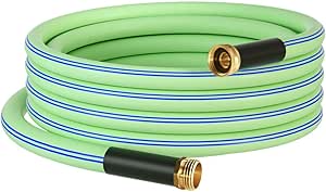 Atlantic Heavy Duty Garden Hose 5/8 Inch x 20 Foot Green Color Durable Water Hose (20 FT)