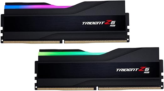 G.SKILL Trident Z5 RGB Series (Intel XMP 3.0) DDR5 RAM 64GB (2x32GB) 5600MT/s CL28-34-34-89 1.35V Desktop Computer Memory UDIMM - Matte Black (F5-5600J2834F32GX2-TZ5RK)