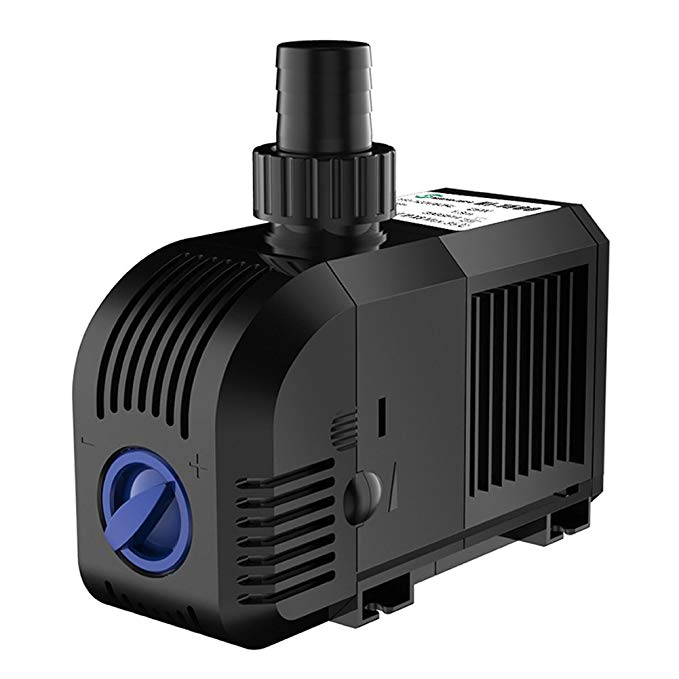 SongJoy 396GPH Submersible Pump for Aquarium Indoor Outdoor Water Garden Hydroponic Pond With 4.9ft Power Cord