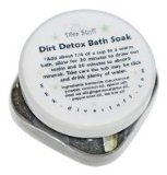 Dirt Detox Bath Soak with Charcoal Bentonite Clay Ginger and Sea Salt By Diva Stuff