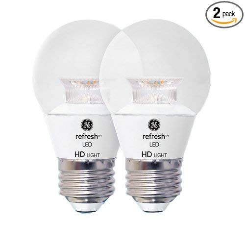 GE Lighting 92199 LED Refresh HD 4-watt (40-watt Replacement), 300-Lumen A15 Light Bulb with Medium Base, Daylight, 2-Pack