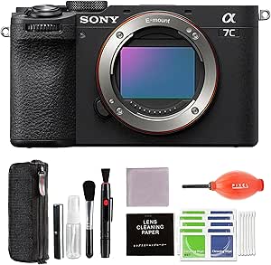 Sony Alpha 7C II Full-Frame Interchangeable Lens Camera (Black) Bundle with Pixel Advance Accessories | Sony a7c ii