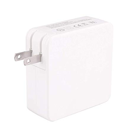 KUPPET 87W MacBook USB-C Power Adapter Charger,Replacement Charger Adapter for Apple MacBook 15 inch（Cable Not Included）