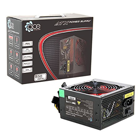 ACE 850 W 12 cm Power Supply Unit - Black