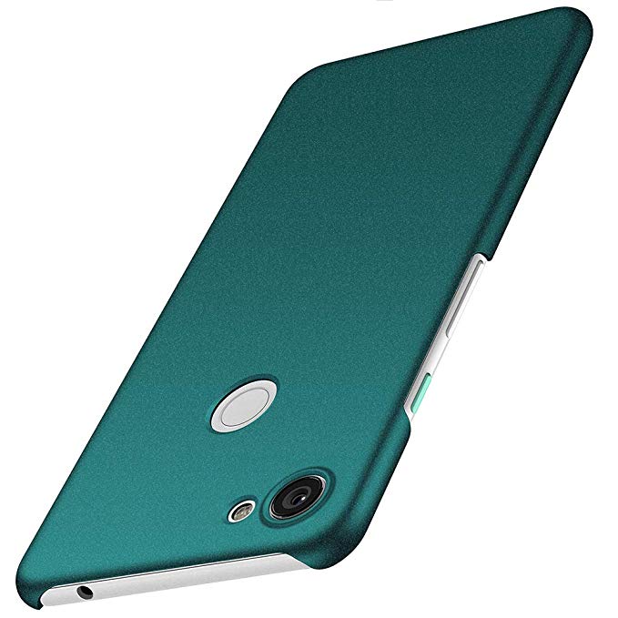 ORNARTO Case for Pixel 3a,Thin Fit Premium Hard Plastic Matte Finish Anti-Scratch Cover Cases for Pixel 3a(2019) 5.6' Frosted Army Green