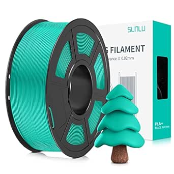 SUNLU PLA  Filament 1.75mm, PLA Plus 3D Drucker Filament, Stärker belastbar, Neatly Wound, 1KG 3D Druck PLA  Filament, Maßgenauigkeit  /- 0.02mm,Mintgrün