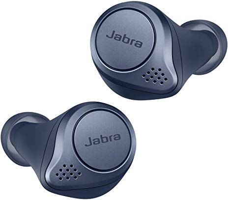 Jabra Elite Active 75t True Wireless Bluetooth Earbuds, Compact design, 4th Generation, Alexa Built-in, 28 Hours Battery, Charging Case Included - Navy