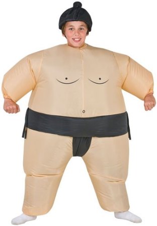 Boys Inflatable Sumo Wrestler Halloween Costume