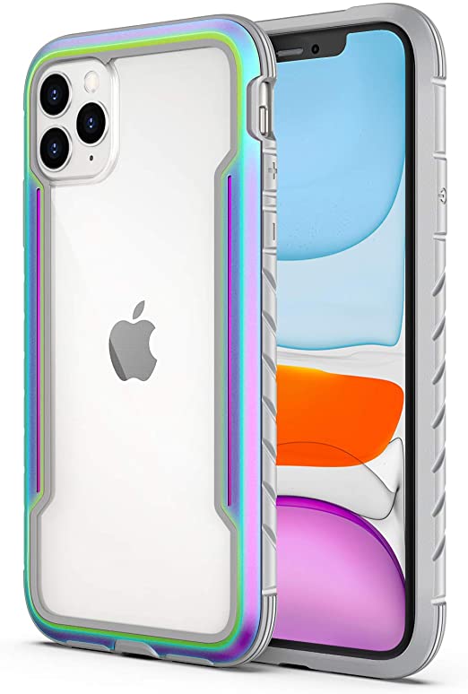 Aodh Compatible with iPhone 11 Pro Max Case, Clear iPhone 11 Pro Max Cases with Edge Shockproof Protection, TPU Protective Case for Apple iPhone 11 Pro Max 6.5 Inch (Iridescent)
