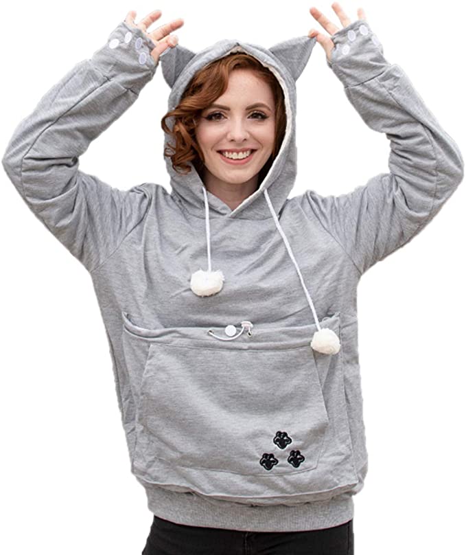 Kei Tomlison Unisex Big Pouch Hoodie Long Sleeve Pet Dog Holder Carrier Sweatshirt