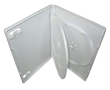 mediaxpo Brand 25 Standard White Triple 3 Disc DVD Cases