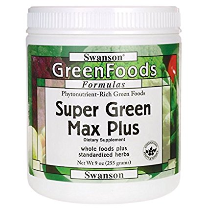 Swanson Super Green Max Plus 9 oz (255 g) Pwdr