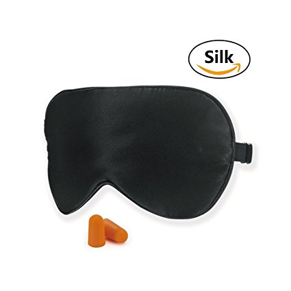 SwissElite Sleep Mask Natural Silk Super Sleep Mask for Men,Women,Kids Super Blindfold for Travel with Free Flex Sleeve