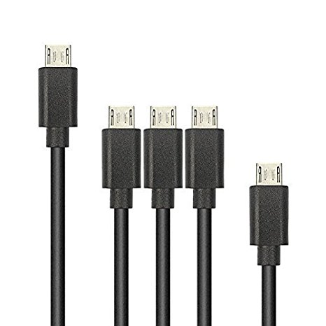 BUTEFO Micro USB Cables in Assorted Lengths (3ft, 6ft, 1ft) High Speed USB 2.0 A Male to Micro B Sync and Charge Cables (11FT 33FT 16FT)