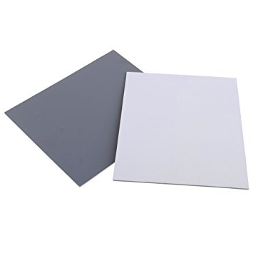 Neewer Large Size 2 Card Set 8" x 10" -White Balance / Exposure Card 18% Gray Card Set for Digital and Film Photography