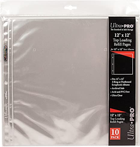 12-inch-by-12-inch Album Refill Sheet Protectors