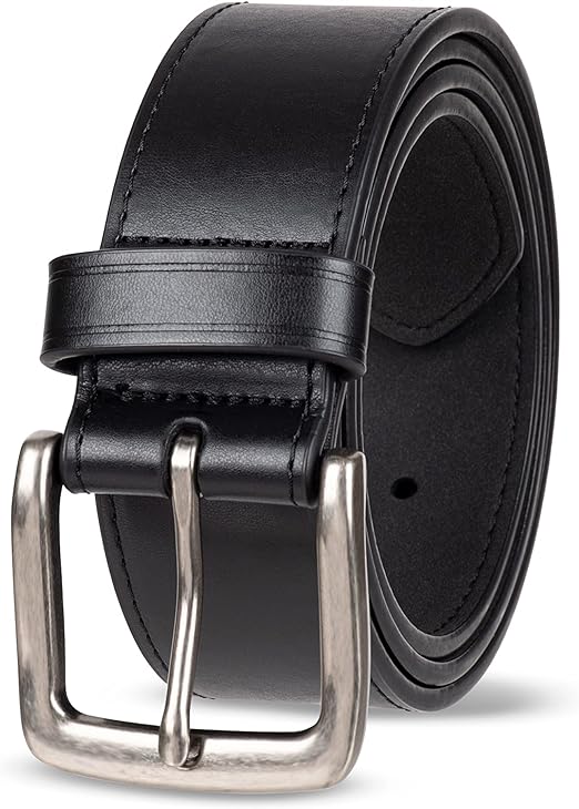 Amazon Essentials Men's Raw Edge Jeans Belt