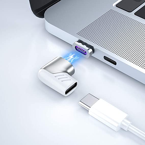 Magnetic USB C to C Charging Cable Adapter Support PD 100W Quick Charge and 480Mb/s Data Transfer Compatible with MacBook Pro/Air 2019 iPad Pro and Type C Devices
