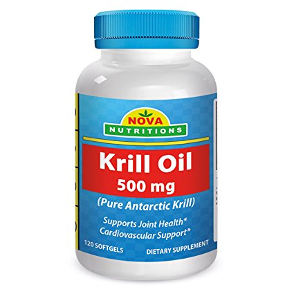 Krill Oil 500 mg 120 Softgels by Nova Nutritions