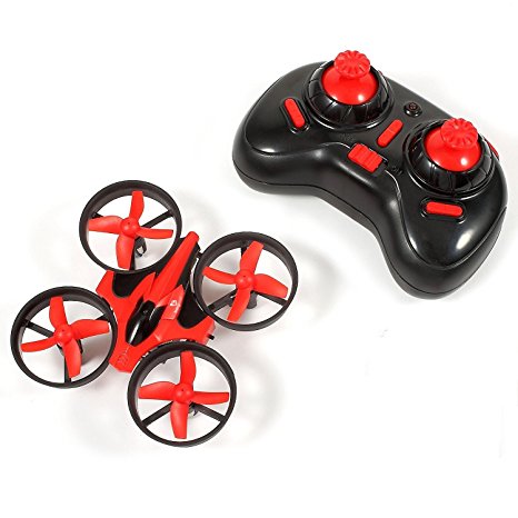 Bangcool Mini RC Drone, 2.4G Mini UFO Quadcopter with 6-Axis Gyroscope, Headless Mode 3D Flip One Key Return (Red)