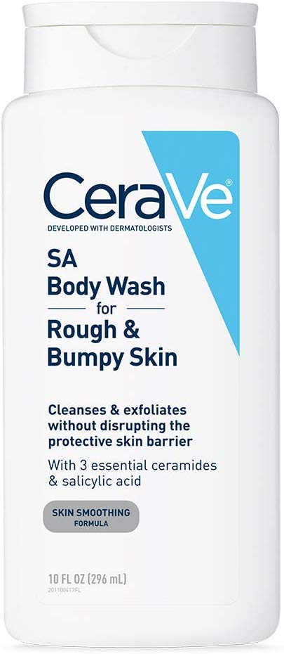 CeraVe Salicylic Acid Body Wash to Cleanse and Exfoliate Rough and Bumpy Skin - Non-Drying and Paraben-Free Body Wash, 10 oz