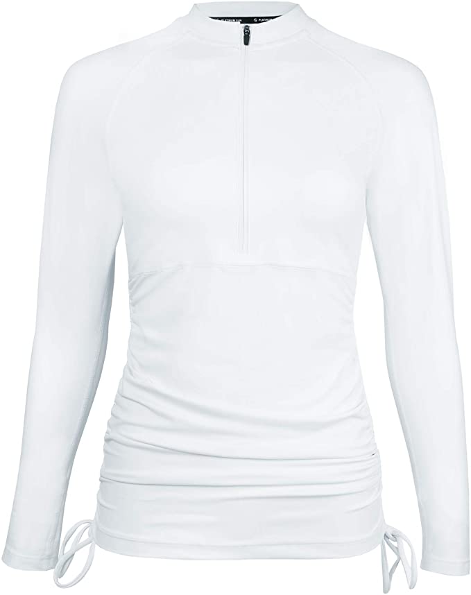 Women's Rash Guard Swim Shirt Long Sleeve Swimsuit Top Bathing Swimming Shirts - Sun Protection Clothing UPF 50