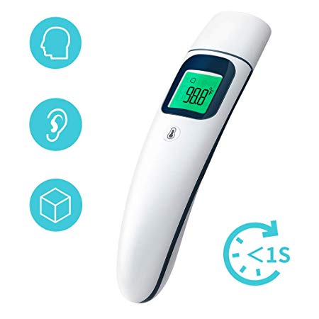 Baby Thermometer - Ear and Forehead thermometer for fever, Dual mode, °F and °C Conversion, Fever alarms, 35 Memory Recall for Baby, Kids and Adults