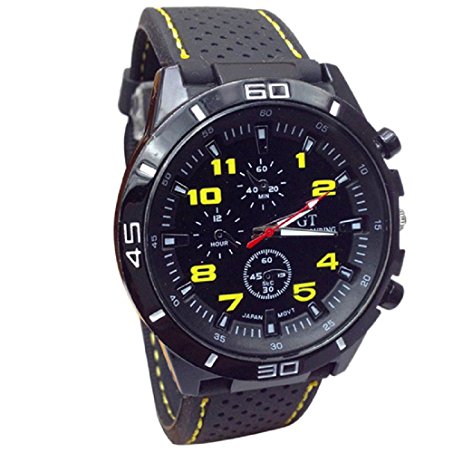 SMTSMT Quartz Watch Men Military Watches Sport Wrist watch-Yellow