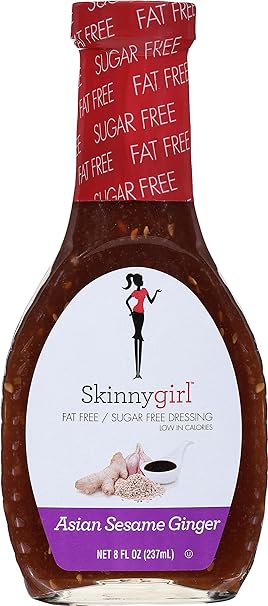 Skinnygirl Fat-Free, Sugar-Free Asian Sesame Ginger Salad Dressing, 8 fl oz