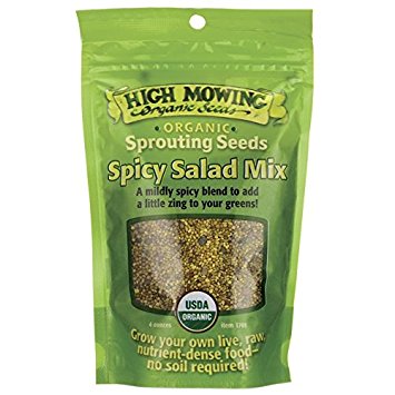 High Mowing Organic Seeds Sprouting Seeds Spicy Salad Mix 4 oz Pkts