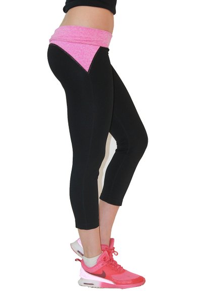 H&C Women's Super Comfy Stretch Capri Yoga Workout Leggings Pants