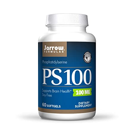 Jarrow Formulas PS100 Phosphatidylserine 100 mg Non-GMO, Soy-Free - 60 Softgels