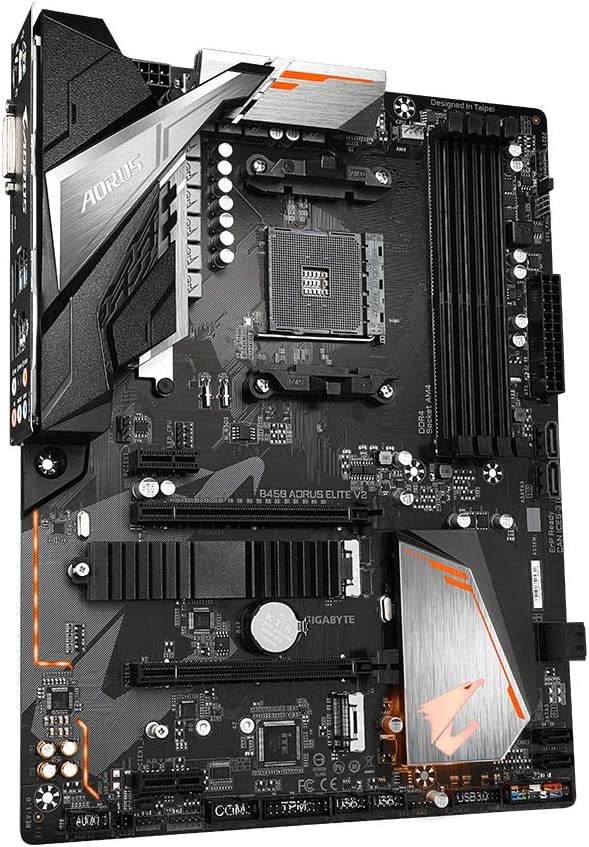 GIGABYTE B450 AORUS Elite V2 ATX Motherboard for AMD AM4 CPUs