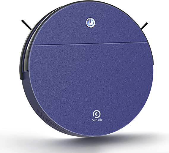 OKP K3A Robot Vacuum Cleaner, Super-Thin, 2000Pa Strong Suction, Wi-Fi Connected, Self-Charging Robot Vacuum Cleaner, Compatible with Alexa, Ideal for Pet Hair, Carpets, Hard Floors