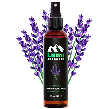 Natural Shoe Deodorizer Spray, Foot Odor Eliminator and Air Freshener - Lavender Tea Tree Shoe Spray uses Essential Oils As Organic Deodorant