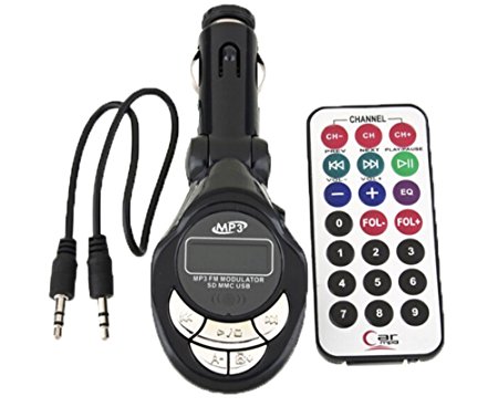S9d Car Kit Mp3 Player Wireless Fm Transmitter Modulator USB Sd MMC Slot with Remote Red LCD Car