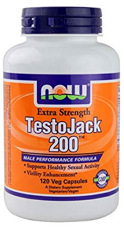 NOW Foods TestoJack Male Performance VCaps, 120 ct (Quantity of 1)