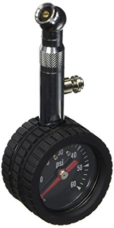 geeWOW Auto Tire Gauge Pressure Reader 0 to 60 PSI (Black)