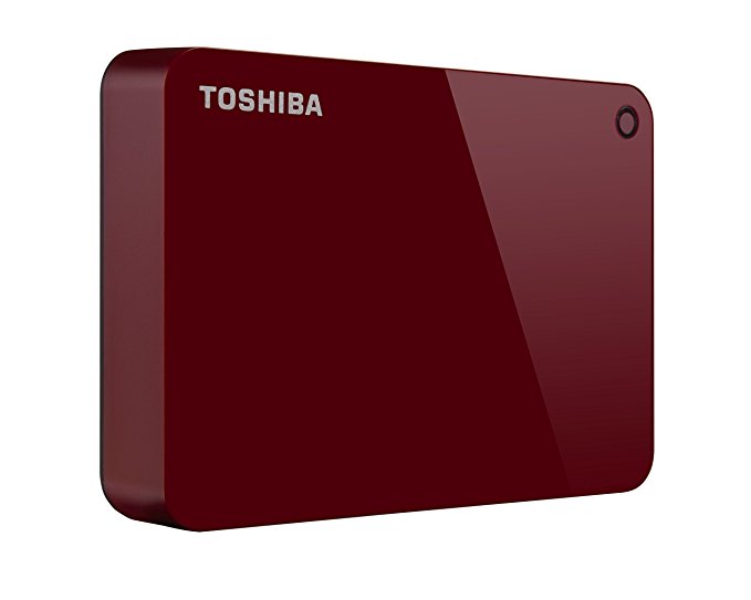 Toshiba HDTC930XR3CA Canvio Advance 3TB Portable External Hard Drive USB 3.0, Red