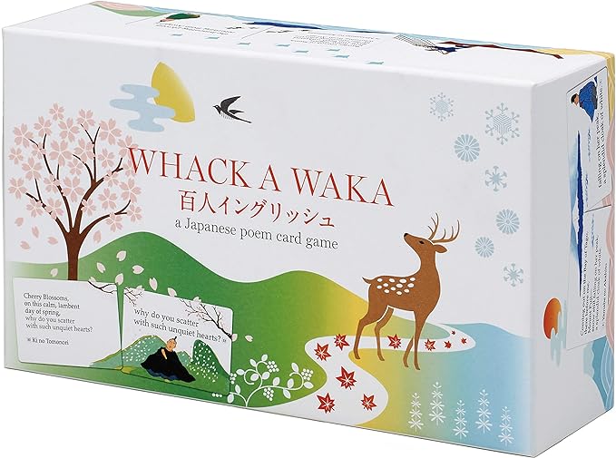 Whack A WAKA Hyakunin-Isshu English Karuta (Japanese Reading Card Game Karuta)