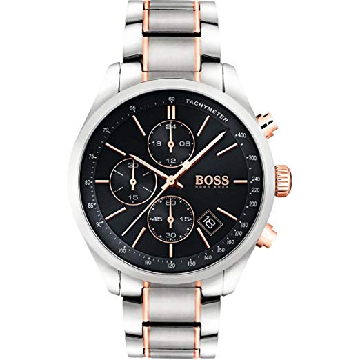 HUGO BOSS Men's Chronograph Quartz Watch with Stainless Steel Bracelet – 1513473
