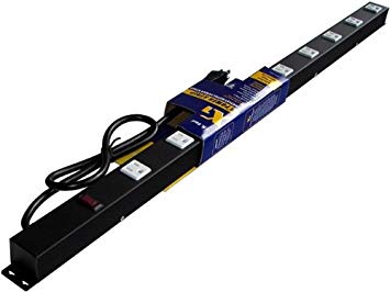36" 9 Outlet Metal Power Strip