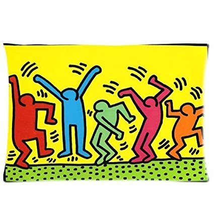 DIYPillow Keith haring Custom Pillowcase Personalized Pillow Cases Customized Pillow Case Covers Size 20 X 36 (Two Sides)