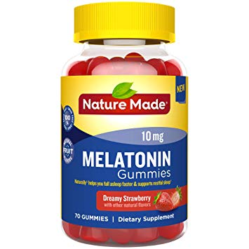 Nature Made Melatonin 10 mg Gummies, 70 Count for Supporting Restful Sleep†