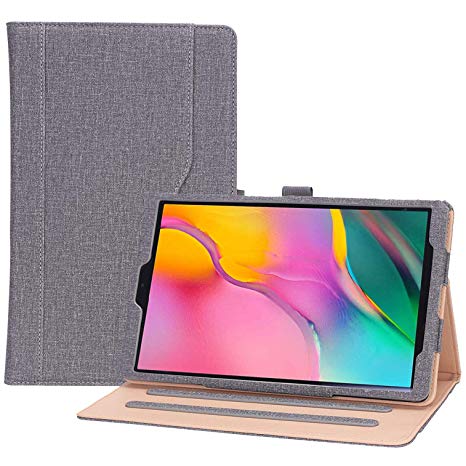 ProCase Galaxy Tab A 10.1 2019 Case T510 T515 - Stand Folio Case Cover for Galaxy Tab A 10.1 Inch Tablet Model SM-T510 SM-T515 2019 Release -Grey