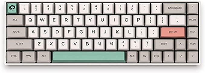 EPOMAKER AKKO 3068 9009 Retro 68-Key Tenkeyless Mechanical Keyboard with Cherry MX Switch, N-Key Rollover, 85% PBT Keycaps, Type C Port for Gamers (Cherry Blue Switch, 3068-9009)