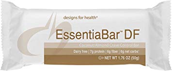 Designs for Health Rice   Pea Protein Bars in Coconut/Almond Bars - EssentiaBar, 7g of Dairy Free Protein with No Artificial Sweeteners (18 Bars)