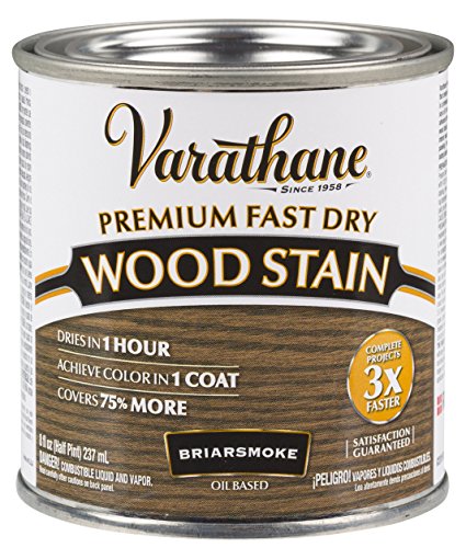 Rust-Oleum 307415 Premium Fast Dry Wood Stain, 8 oz, Briarsmoke